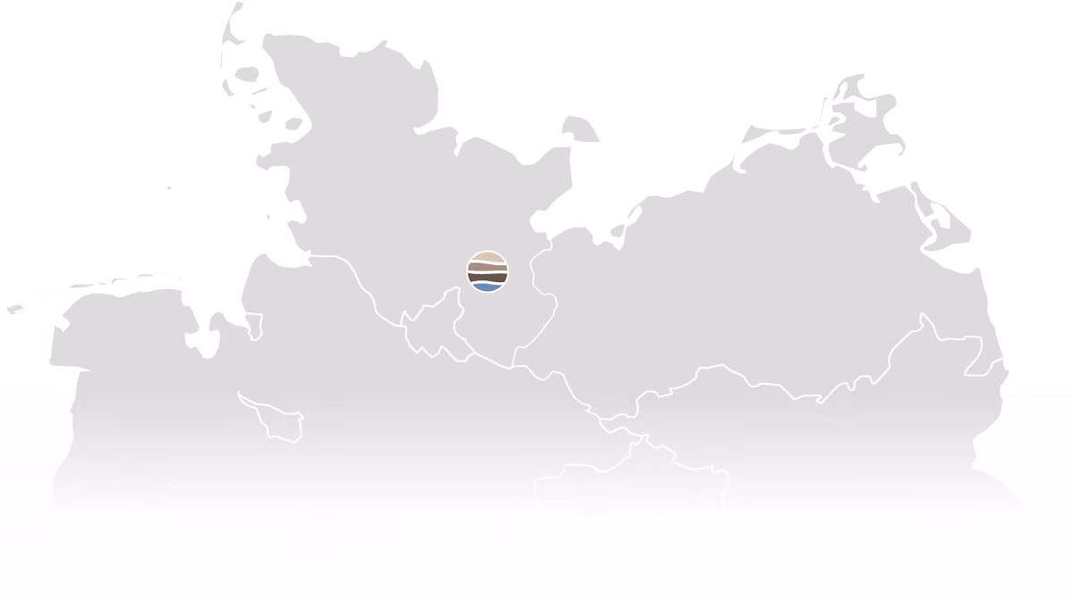 Karte Norddeutschland mit Einzugsgebiet von GeoGroth